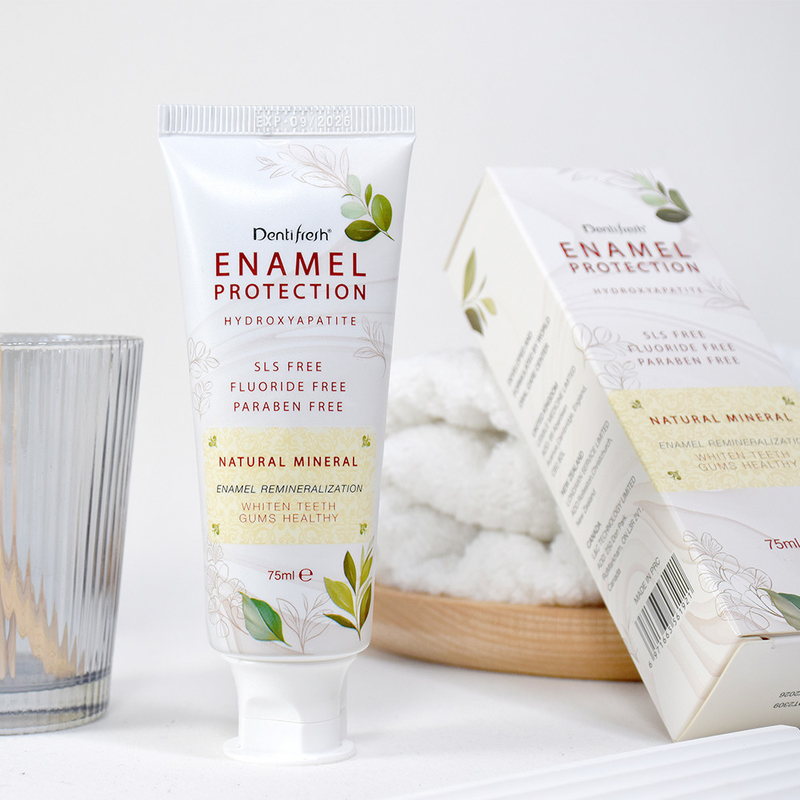 オーガニック 口腔ケア歯磨き粉 110g お茶の味 水素アパチト 歯を白くする天然植物抽出物