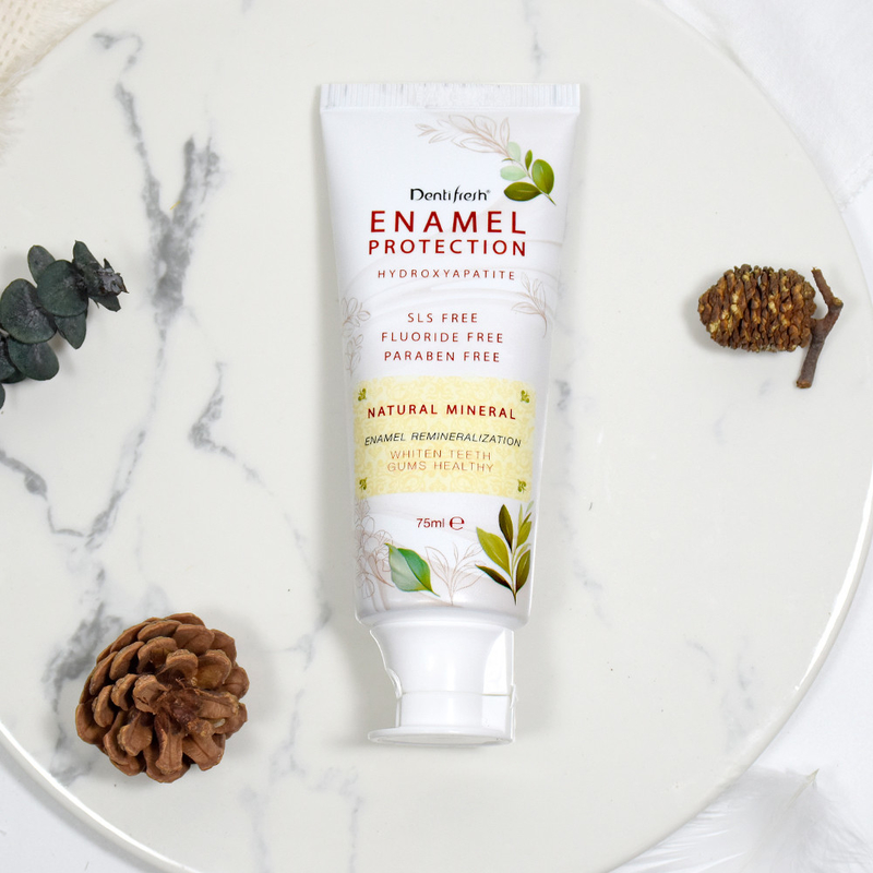 オーガニック 口腔ケア歯磨き粉 110g お茶の味 水素アパチト 歯を白くする天然植物抽出物