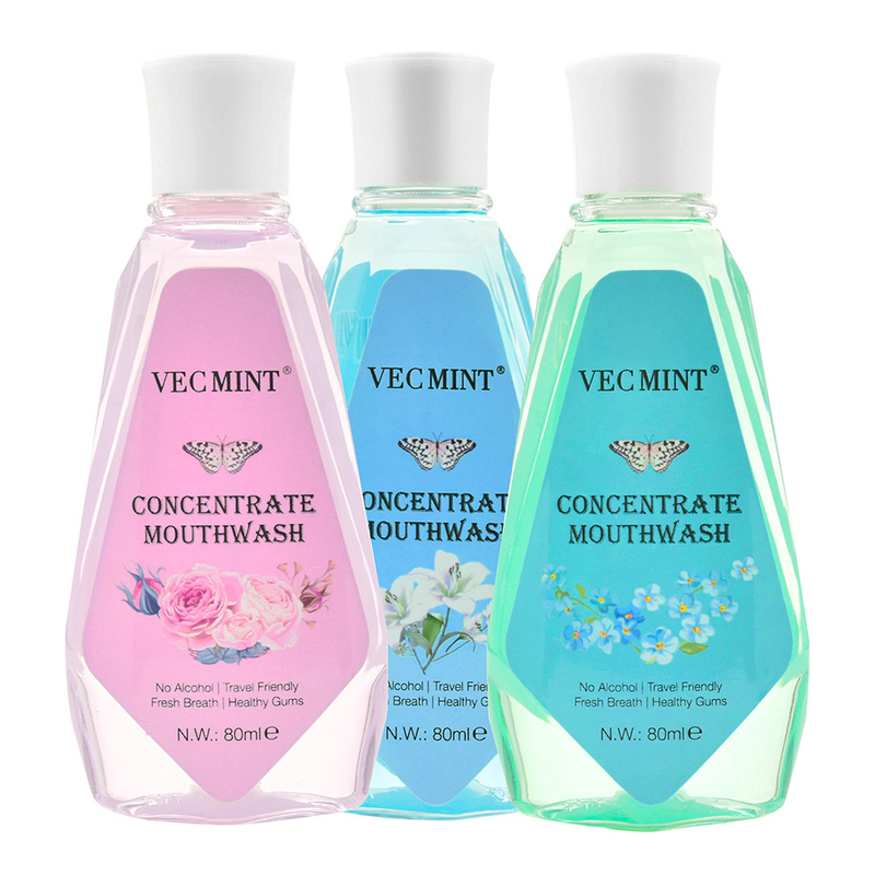 VECMINT アルコール 無 80ml フローラル アラバー 抗菌 濃縮 口洗浄 口腔 歯洗浄