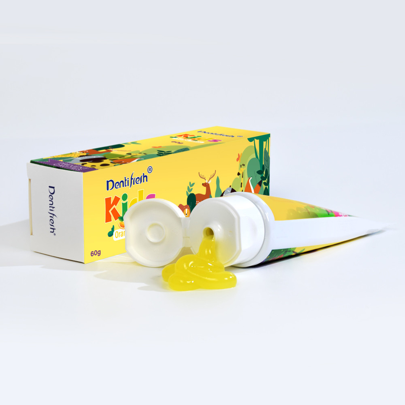 DENTIFRESH 60g オレンジ味歯磨き粉 オレンジ味歯磨き粉 子供用ミニ容量歯磨き粉