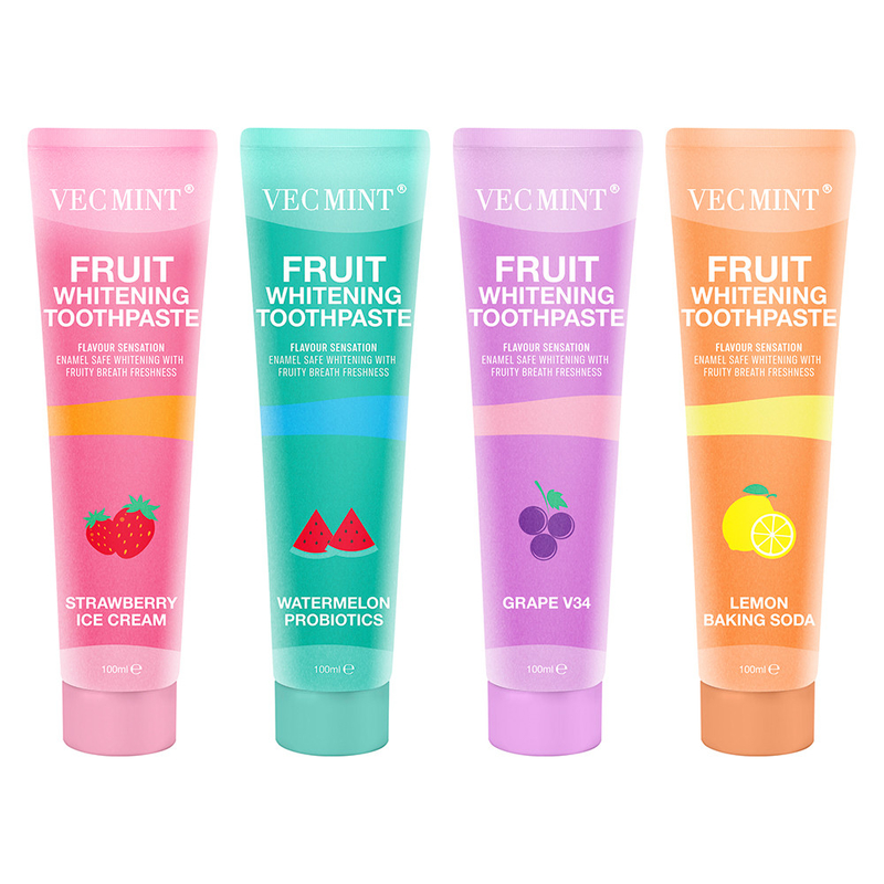 ベクミント 100ml フルーツ ホワイトニング 歯磨き粉 コレクション 水瓜 プロバイオティクス レモン ソーダ& もっと 明るい笑顔