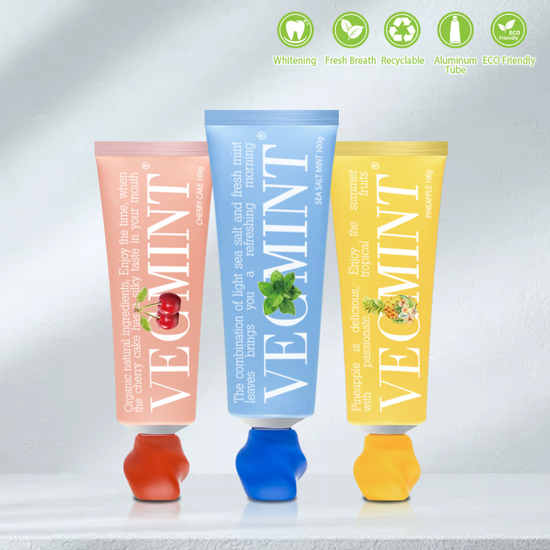 VECMINT 海塩 & 鮮やかなミント歯磨き粉 - あなたの口を離れます 鮮やかな100g卸売工場