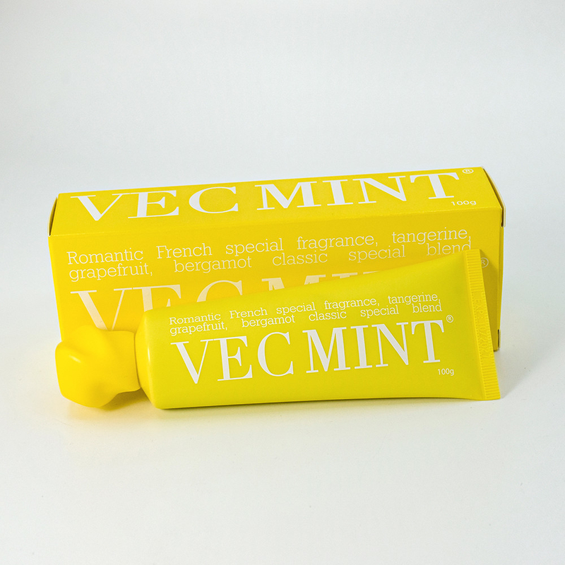 100g ホットセール VECMINT 歯磨き粉: グラップフルーツ,ベルガモット,タンダリンに触発されたフランス風味