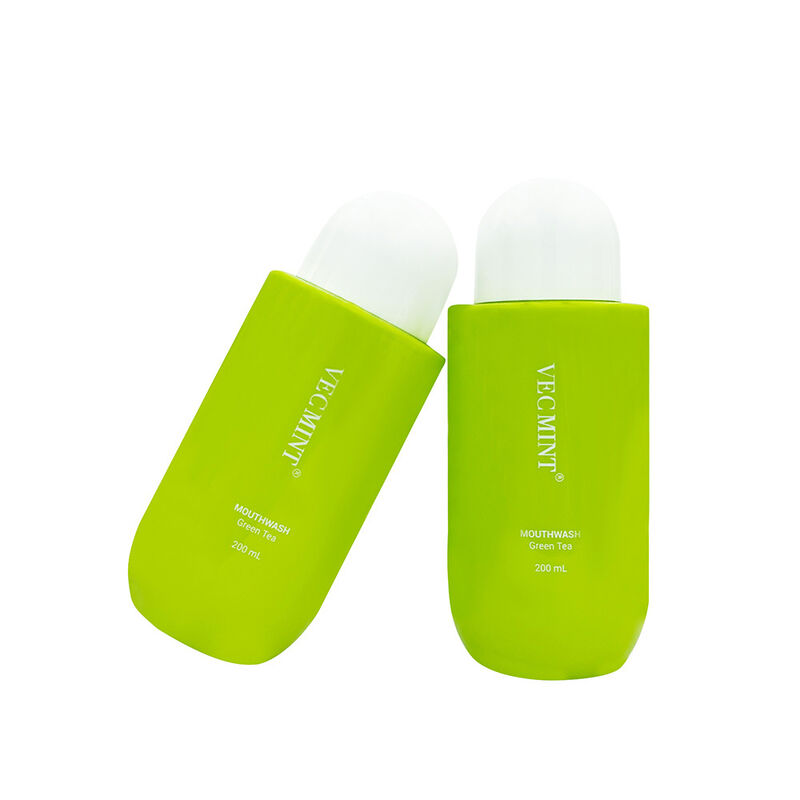 化学物質のない緑茶口洗剤 VECMINT - 自然の長持ちの新鮮な口腔洗剤 (200ml)